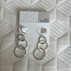 14th & Union Silver Geometric Dangle Earrings